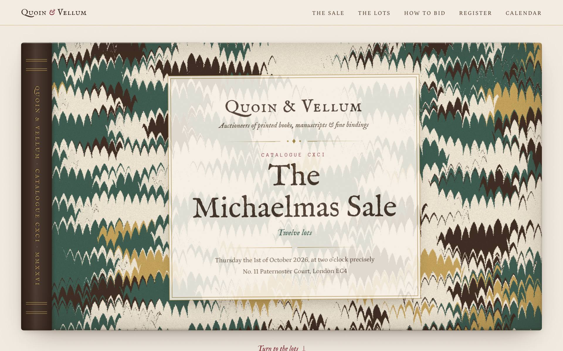 Quoin & Vellum — generative marbled endpapers